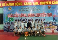 Bế mạc giải bóng đá nam Sinh viên trường Đại học Sao Đỏ chào mừng ngày Nhà giáo Việt Nam 20-11