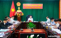Đồng chí Phó Chủ tịch UBND tỉnh Nguyễn Minh Hùng chủ trì cuộc họp