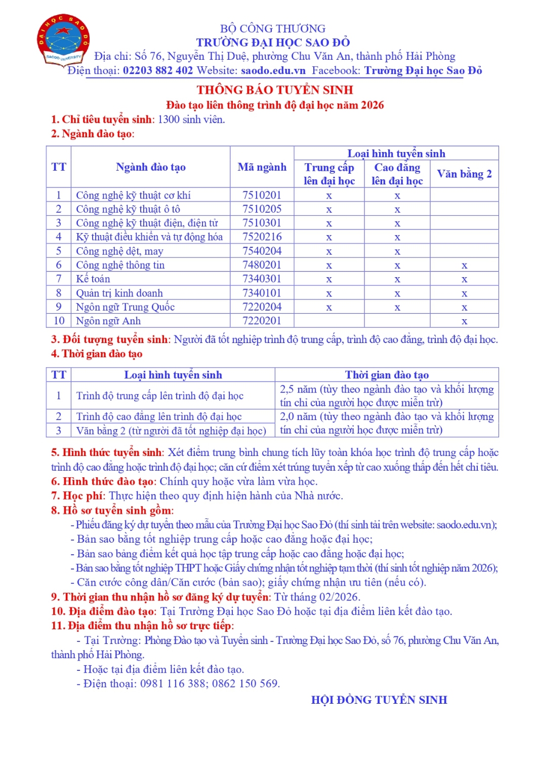 Thông báo tuyển sinh LT page 0001