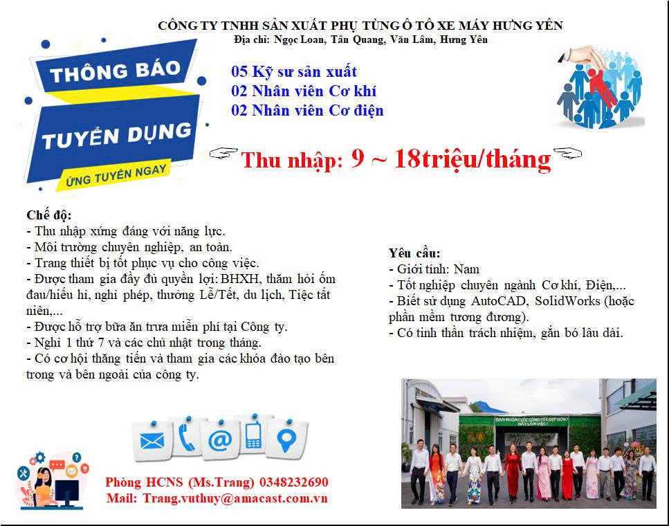 TB tuyển dụng